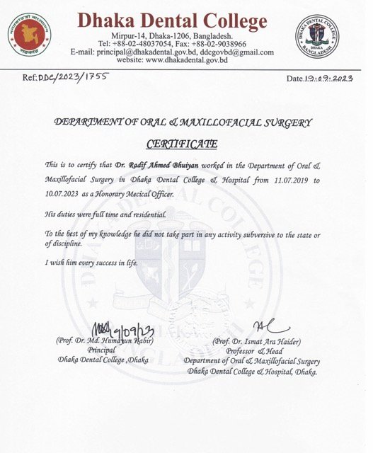 Training Certificate